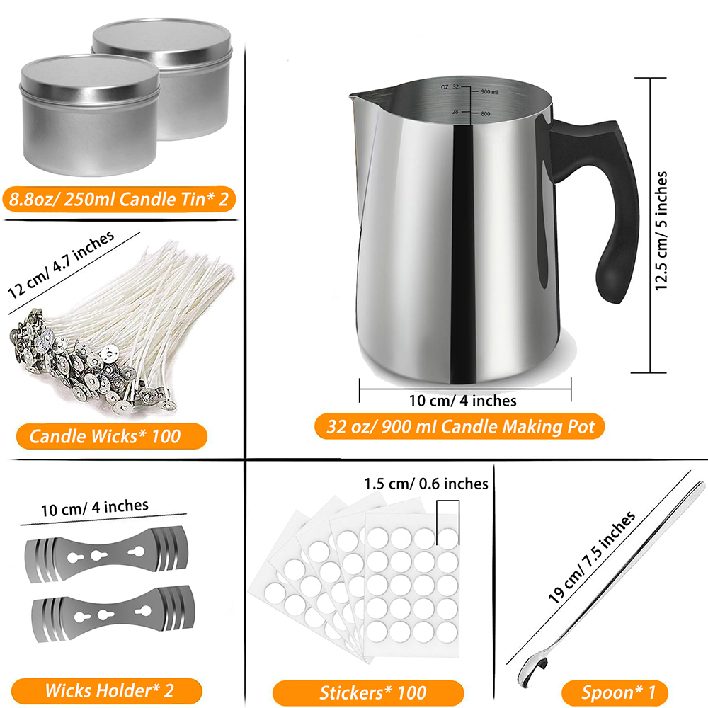 Candle Making Starter Kit Supp - огляд і ціна Candle Making Jars