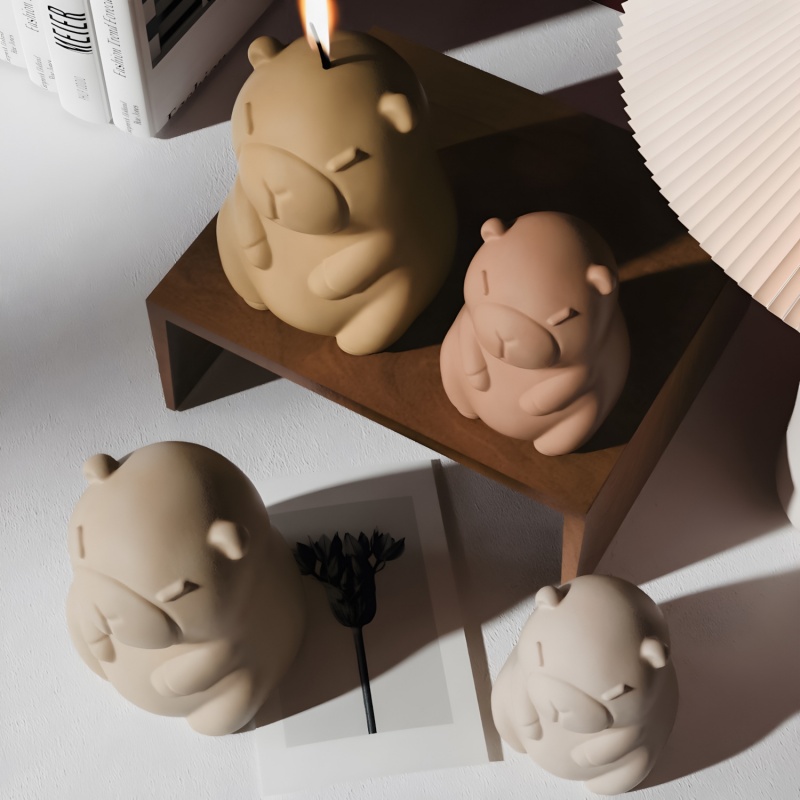 Capybara Pudding Baking Silico - огляд і ціна Candle Making Jelly