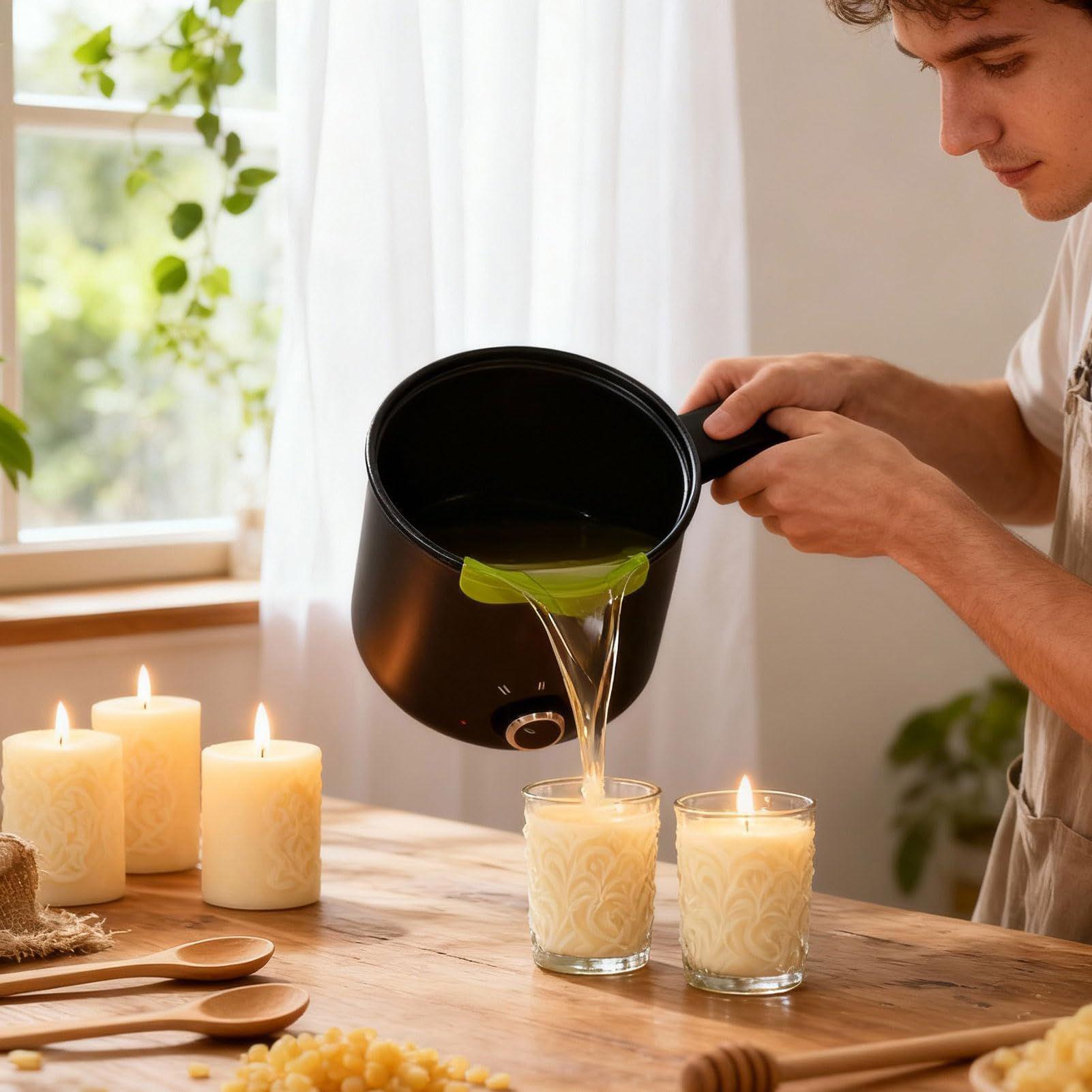 Candle Wax Melting Pot 1.5L La - огляд і ціна Candle Making Jars